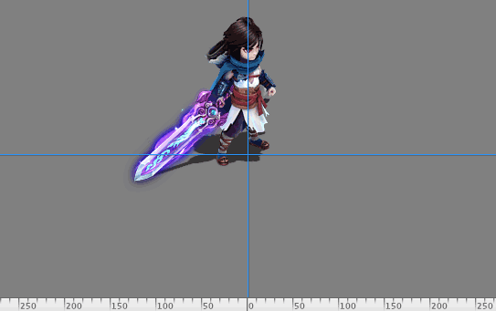 大话西游手游未转角色神兵发光效果图