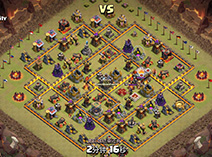 部落冲突新版本女巫打满十菊花阵