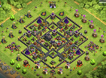 部落冲突玩家分享九本新版护黑五大阵型