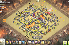 部落冲突女王石猪破满九菊花阵